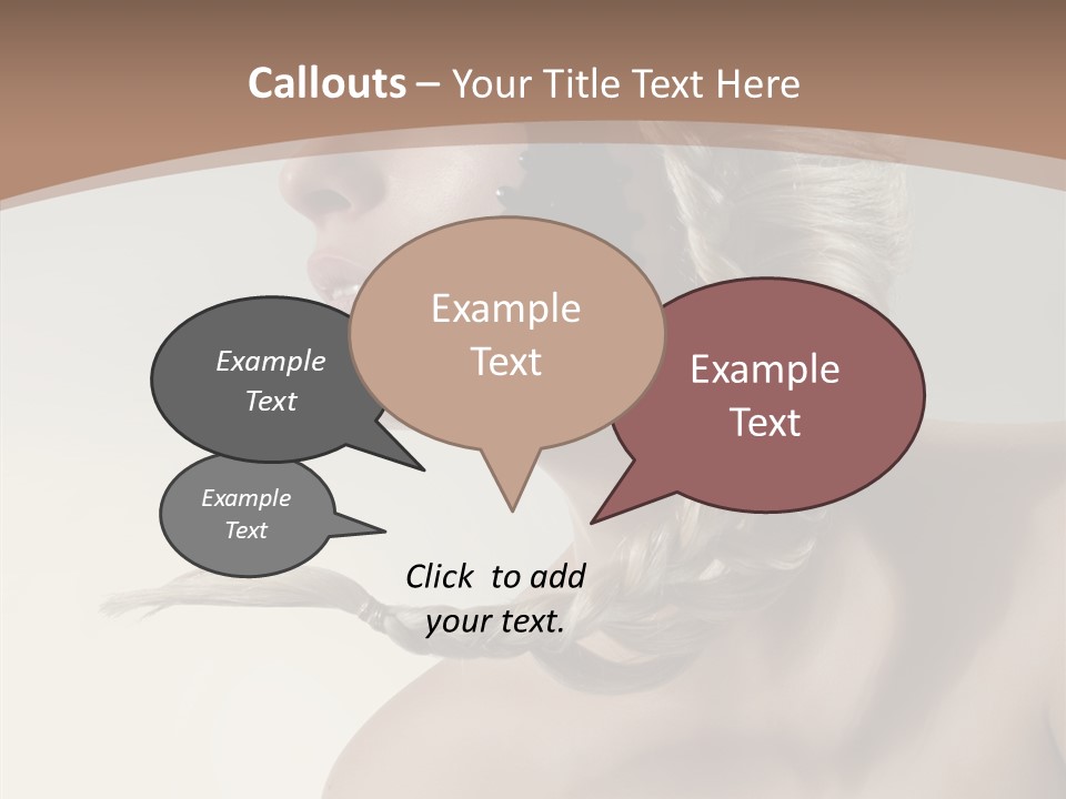 Shadow Boobs Creative PowerPoint Template