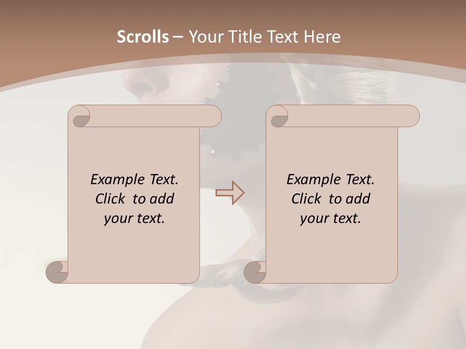 Shadow Boobs Creative PowerPoint Template
