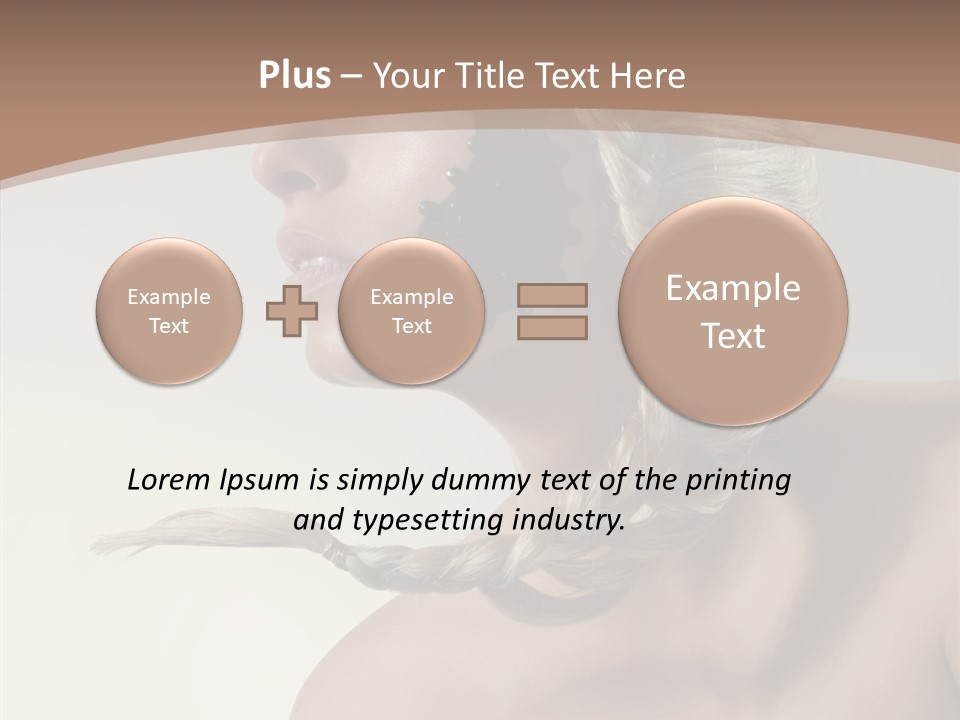 Shadow Boobs Creative PowerPoint Template