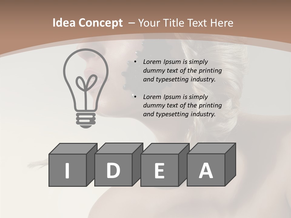 Shadow Boobs Creative PowerPoint Template