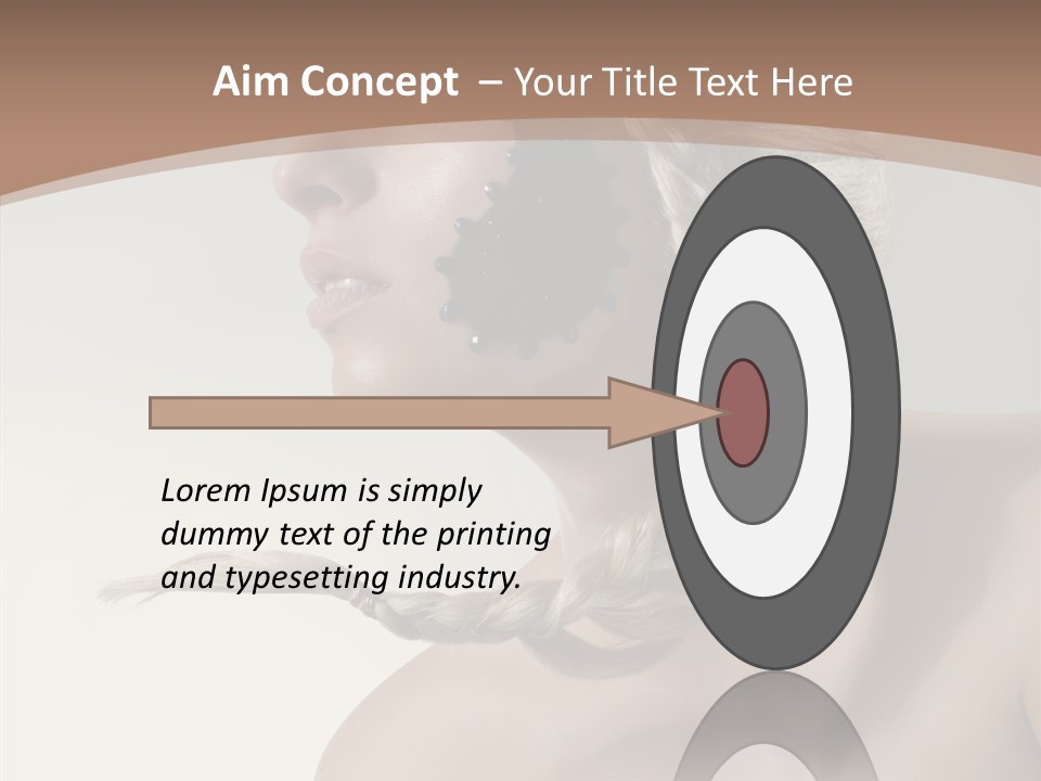 Shadow Boobs Creative PowerPoint Template