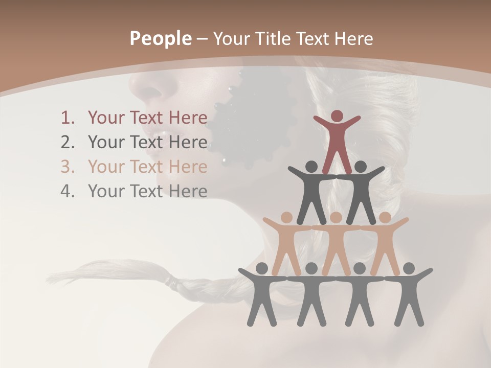 Shadow Boobs Creative PowerPoint Template