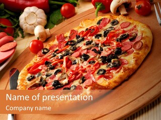 Fast Vegetables Pepper PowerPoint Template