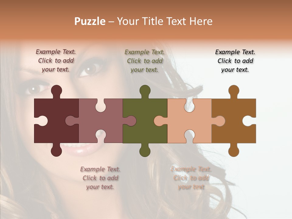 Complexion Brunette Teenage PowerPoint Template