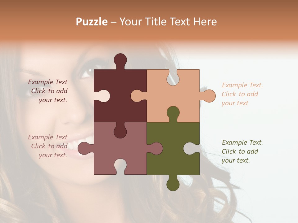 Complexion Brunette Teenage PowerPoint Template