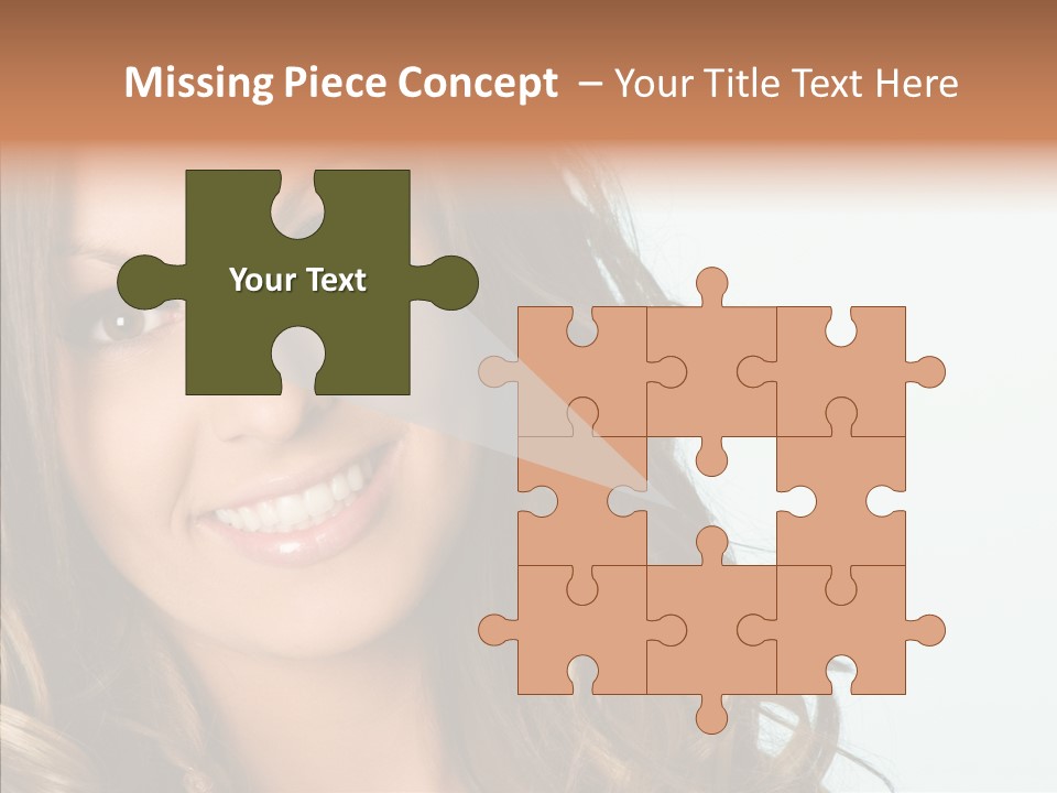 Complexion Brunette Teenage PowerPoint Template