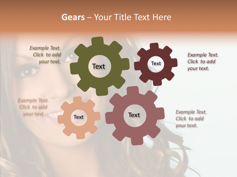 Complexion Brunette Teenage PowerPoint Template