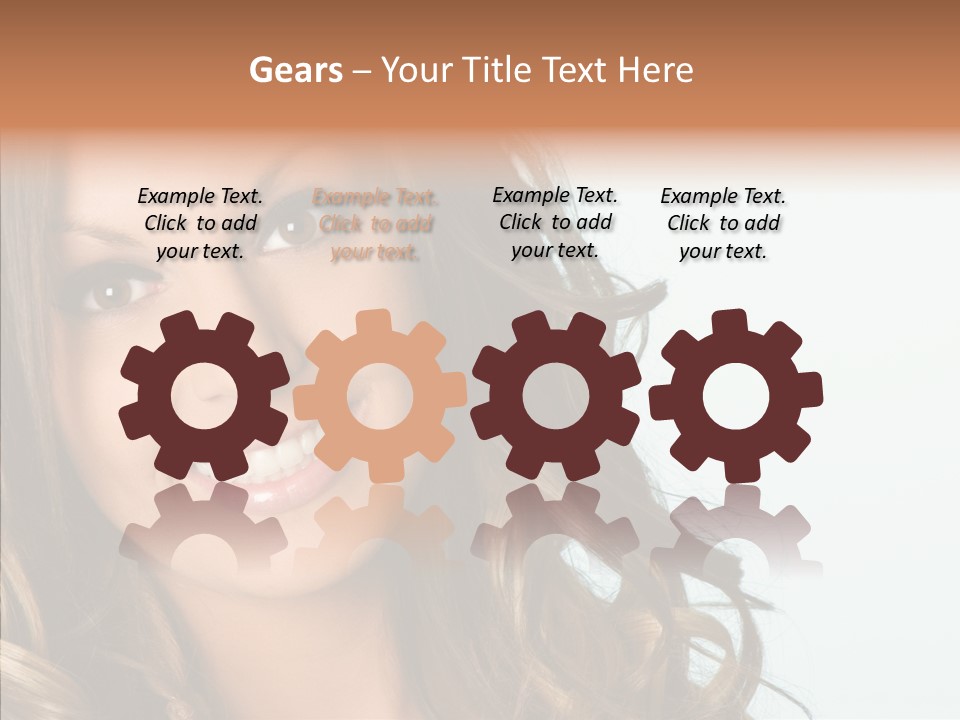 Complexion Brunette Teenage PowerPoint Template