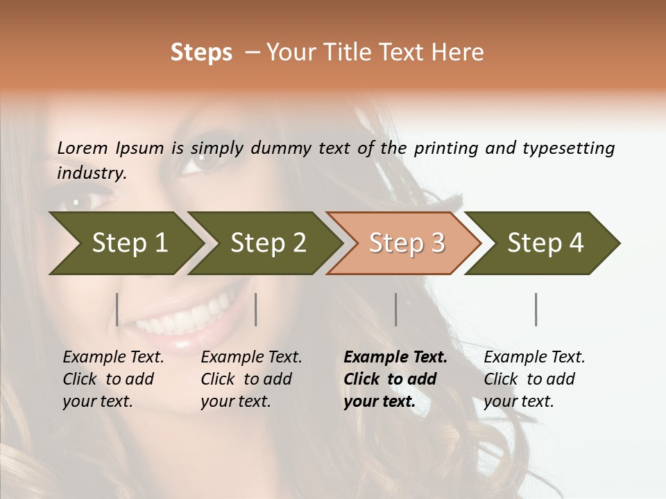 Complexion Brunette Teenage PowerPoint Template