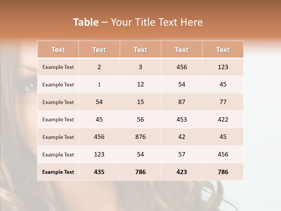 Complexion Brunette Teenage PowerPoint Template