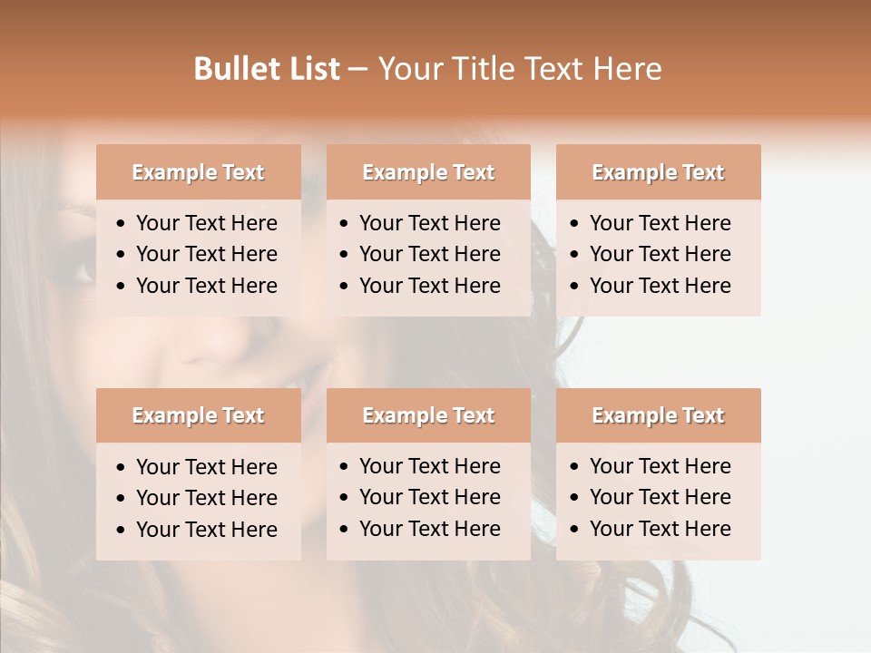 Complexion Brunette Teenage PowerPoint Template