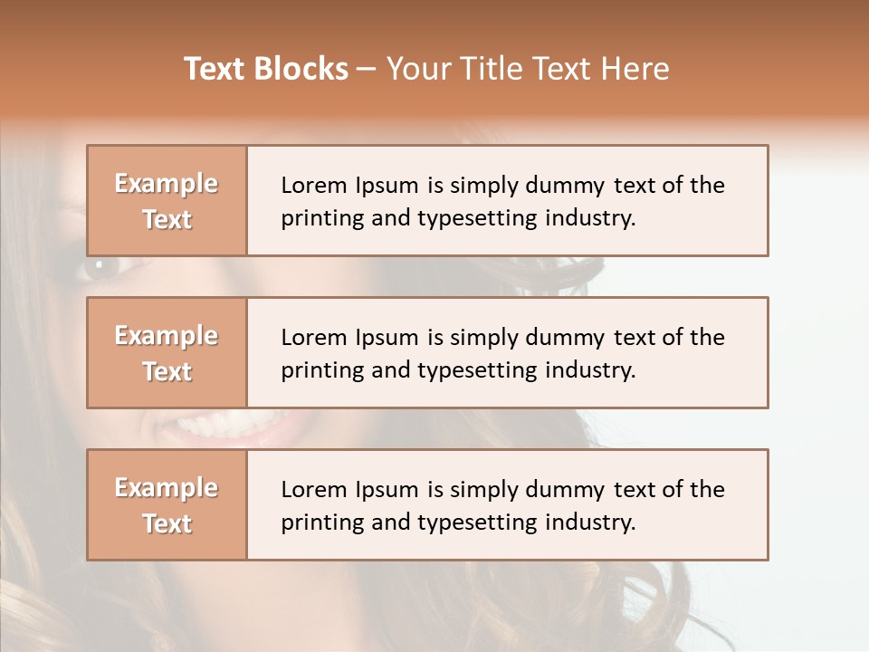 Complexion Brunette Teenage PowerPoint Template