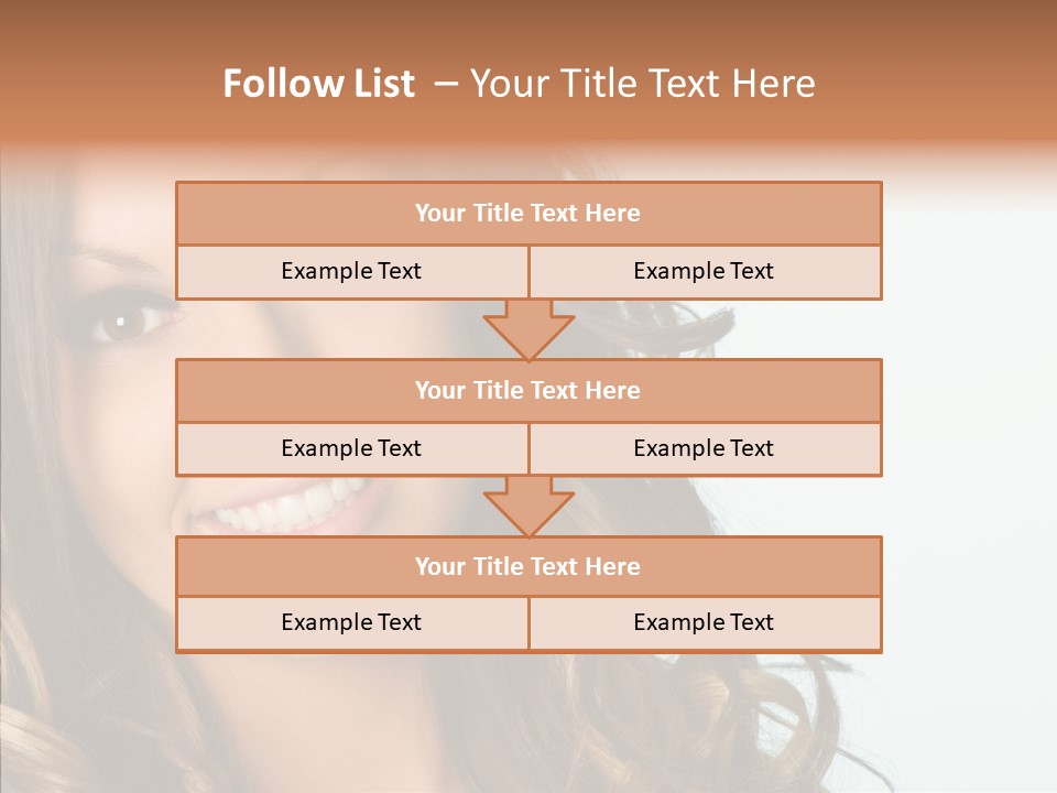 Complexion Brunette Teenage PowerPoint Template