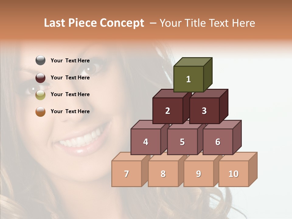 Complexion Brunette Teenage PowerPoint Template