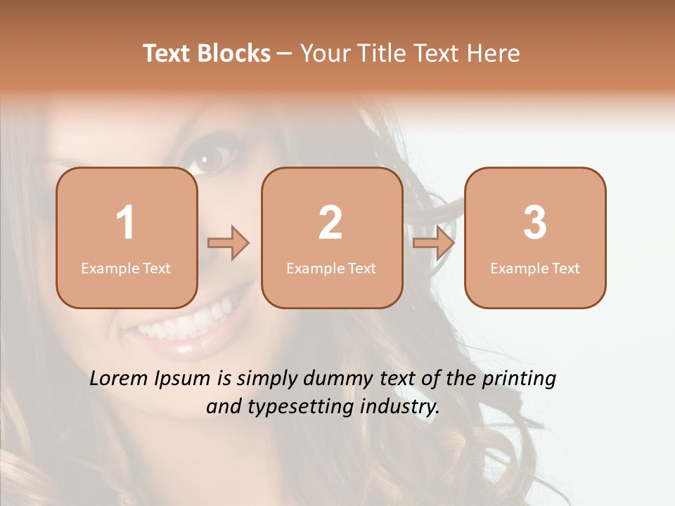 Complexion Brunette Teenage PowerPoint Template