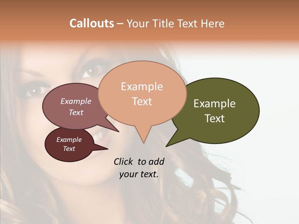 Complexion Brunette Teenage PowerPoint Template