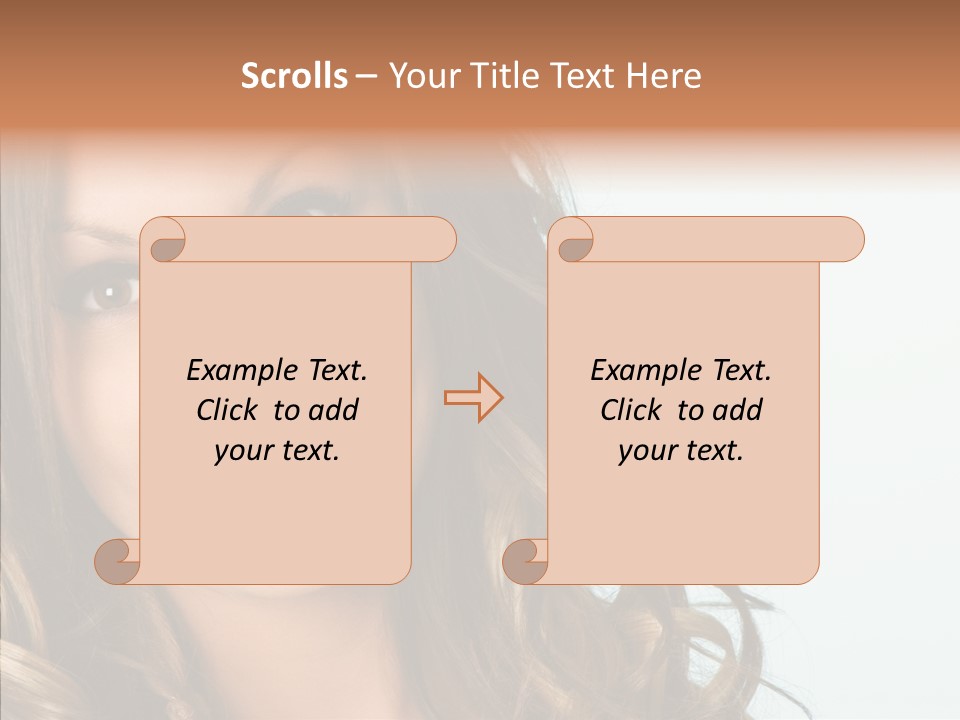 Complexion Brunette Teenage PowerPoint Template