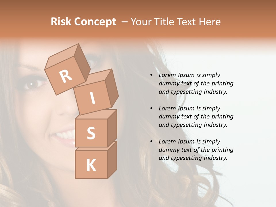 Complexion Brunette Teenage PowerPoint Template