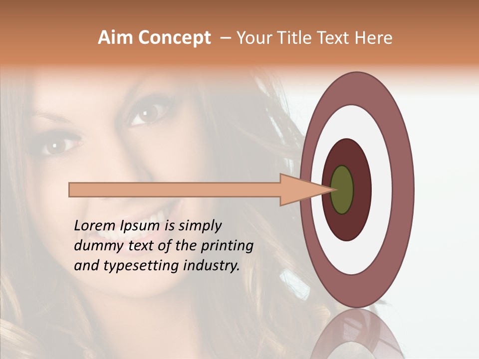 Complexion Brunette Teenage PowerPoint Template