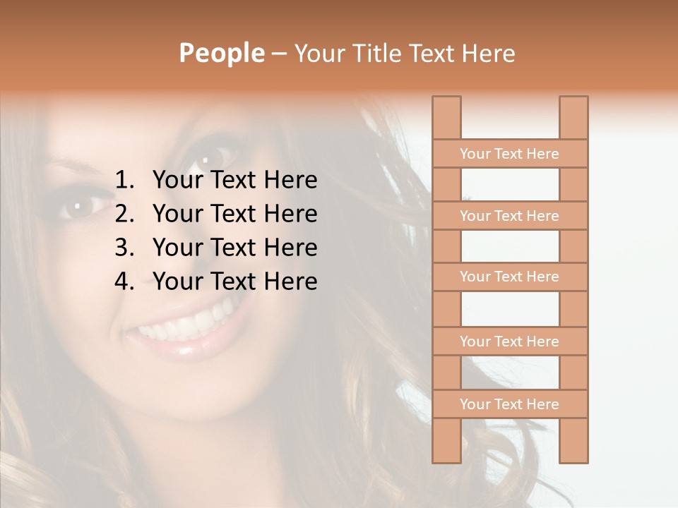 Complexion Brunette Teenage PowerPoint Template