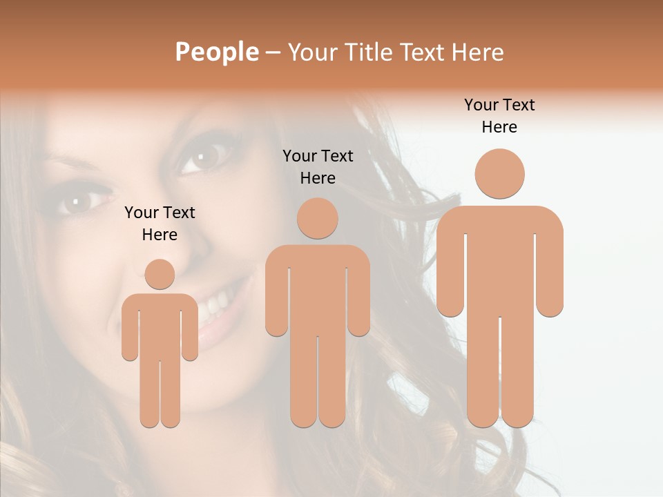 Complexion Brunette Teenage PowerPoint Template