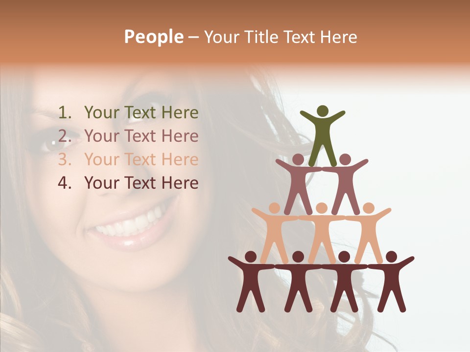 Complexion Brunette Teenage PowerPoint Template