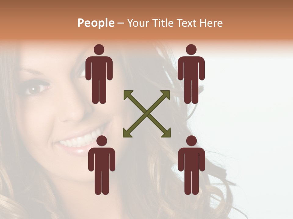 Complexion Brunette Teenage PowerPoint Template