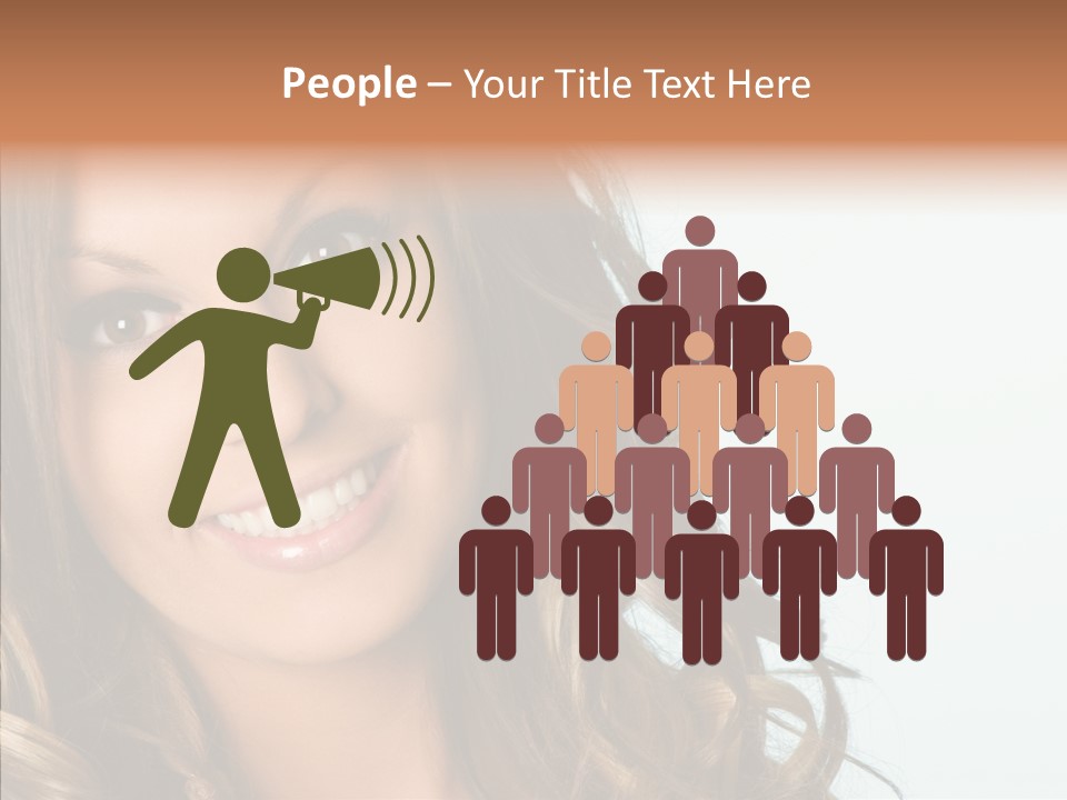 Complexion Brunette Teenage PowerPoint Template