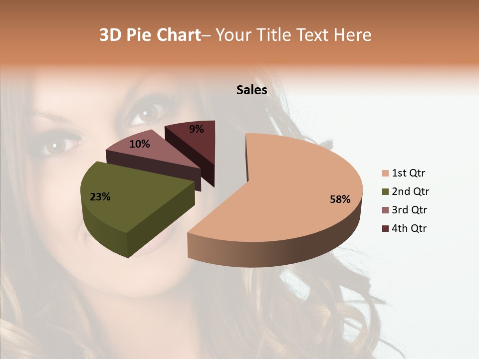 Complexion Brunette Teenage PowerPoint Template