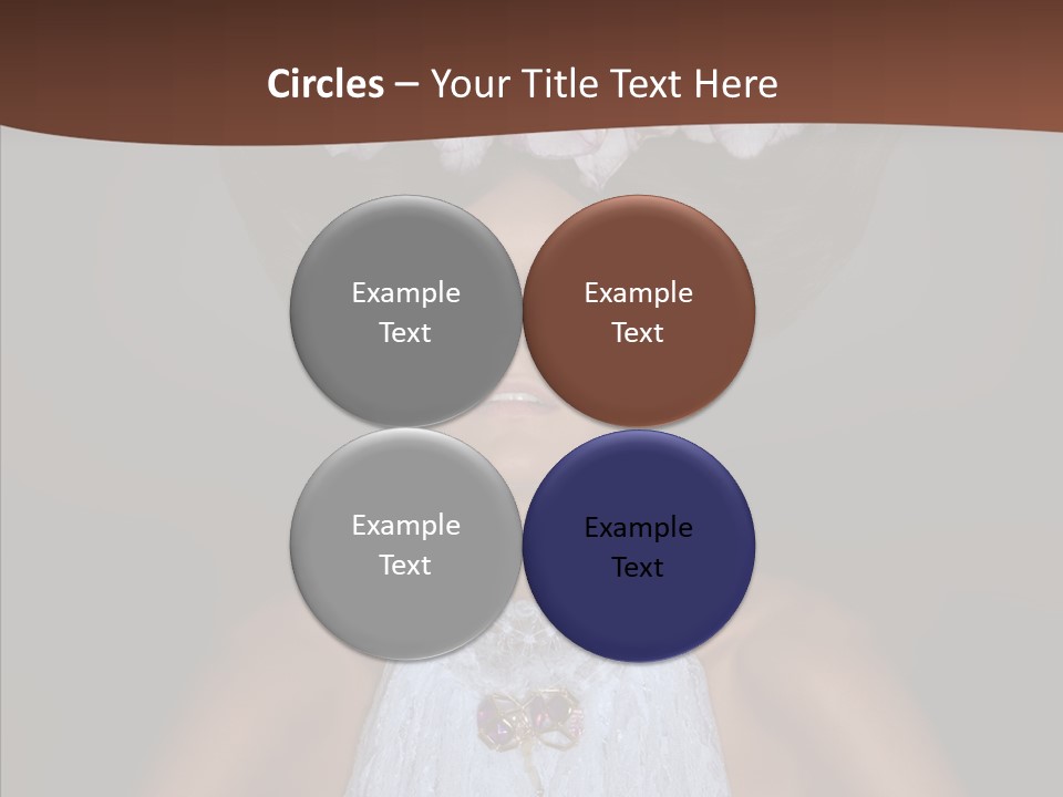 Fashion Wedding Face PowerPoint Template