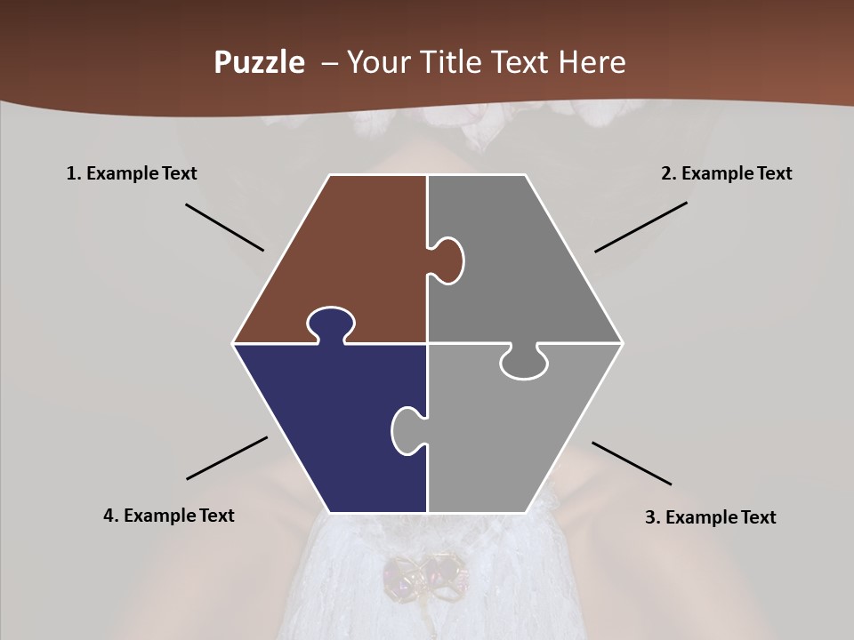 Fashion Wedding Face PowerPoint Template