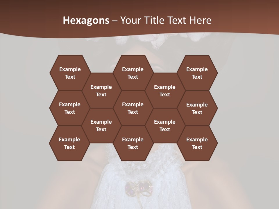 Fashion Wedding Face PowerPoint Template