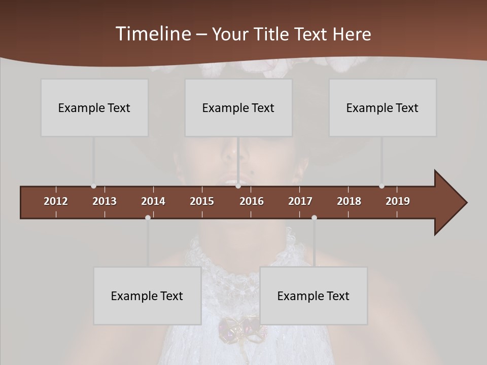 Fashion Wedding Face PowerPoint Template
