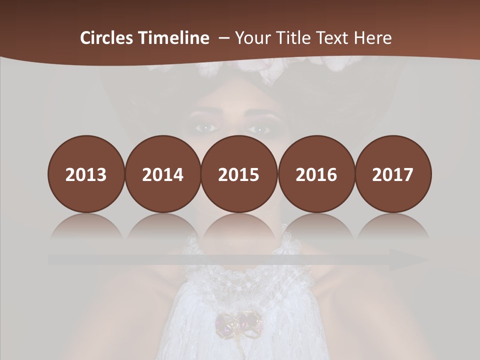 Fashion Wedding Face PowerPoint Template