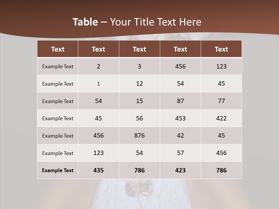 Fashion Wedding Face PowerPoint Template