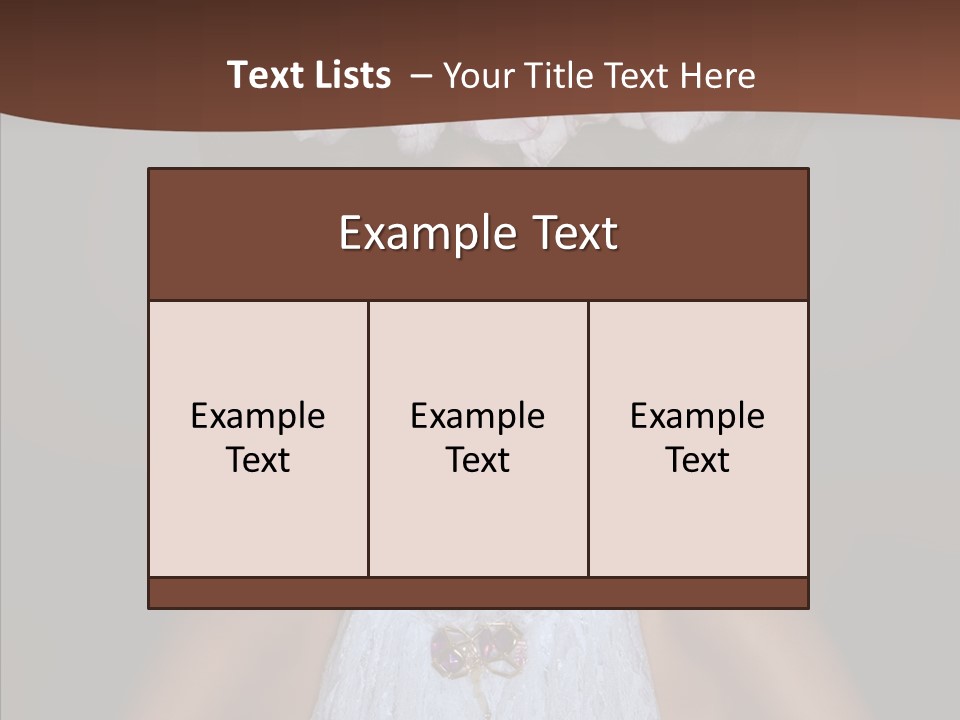 Fashion Wedding Face PowerPoint Template