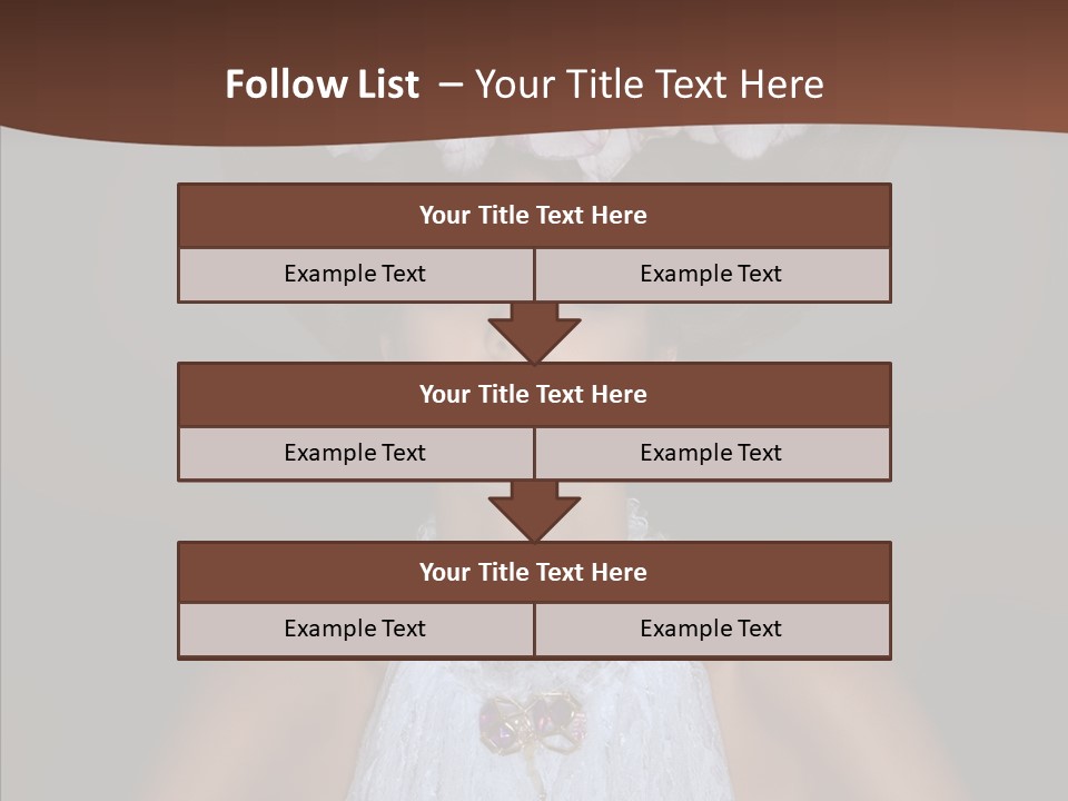 Fashion Wedding Face PowerPoint Template