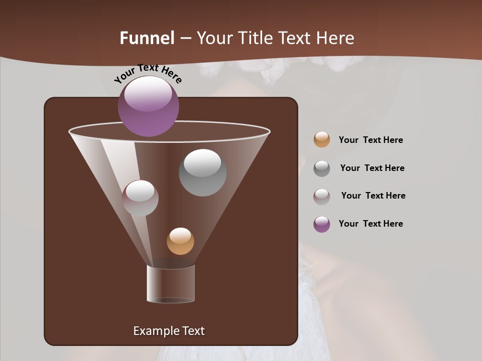 Fashion Wedding Face PowerPoint Template