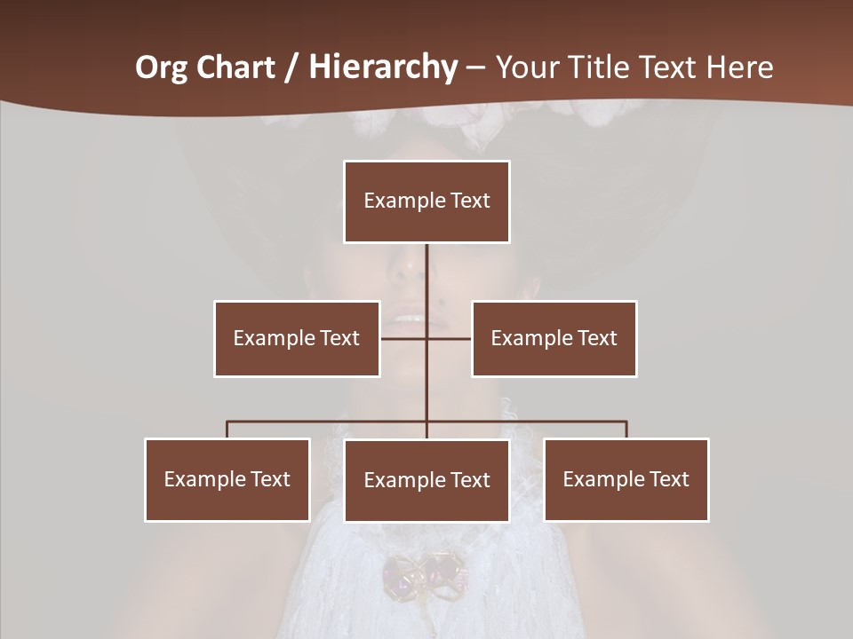 Fashion Wedding Face PowerPoint Template