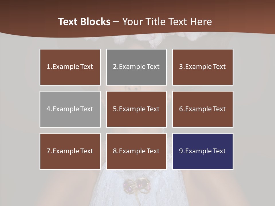 Fashion Wedding Face PowerPoint Template