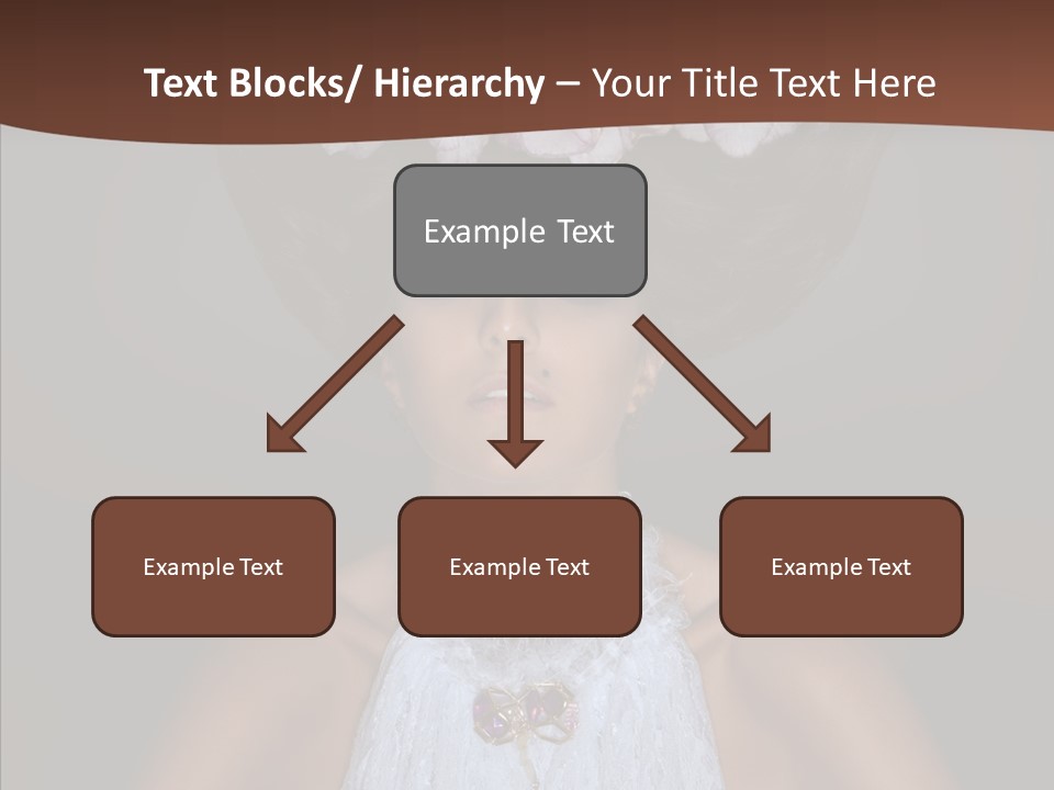 Fashion Wedding Face PowerPoint Template