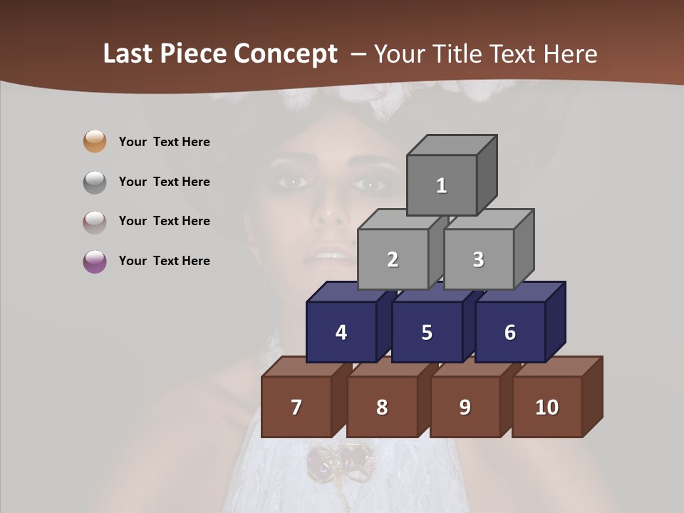 Fashion Wedding Face PowerPoint Template