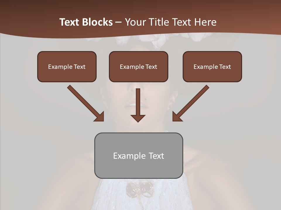 Fashion Wedding Face PowerPoint Template