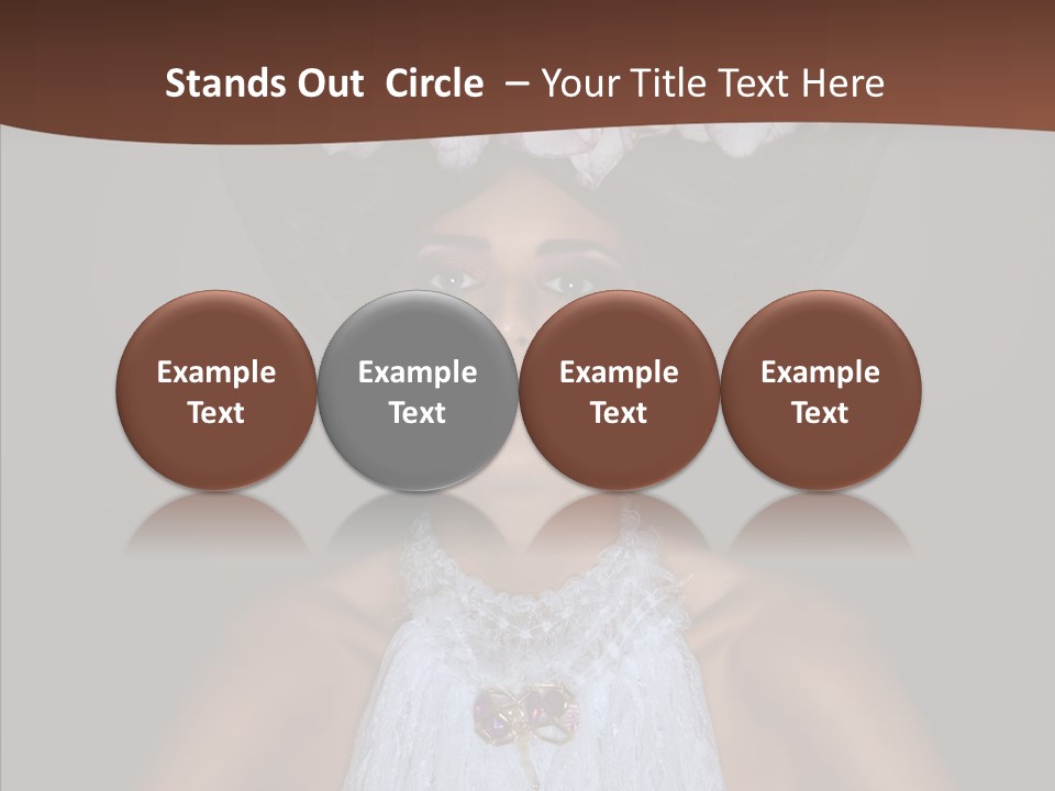 Fashion Wedding Face PowerPoint Template