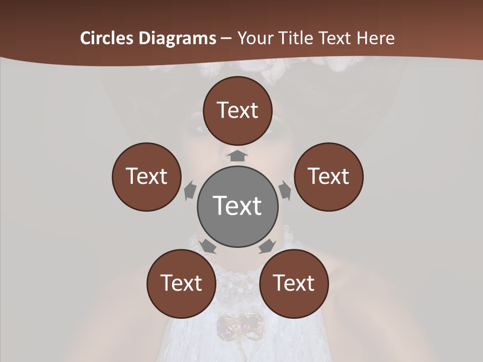 Fashion Wedding Face PowerPoint Template