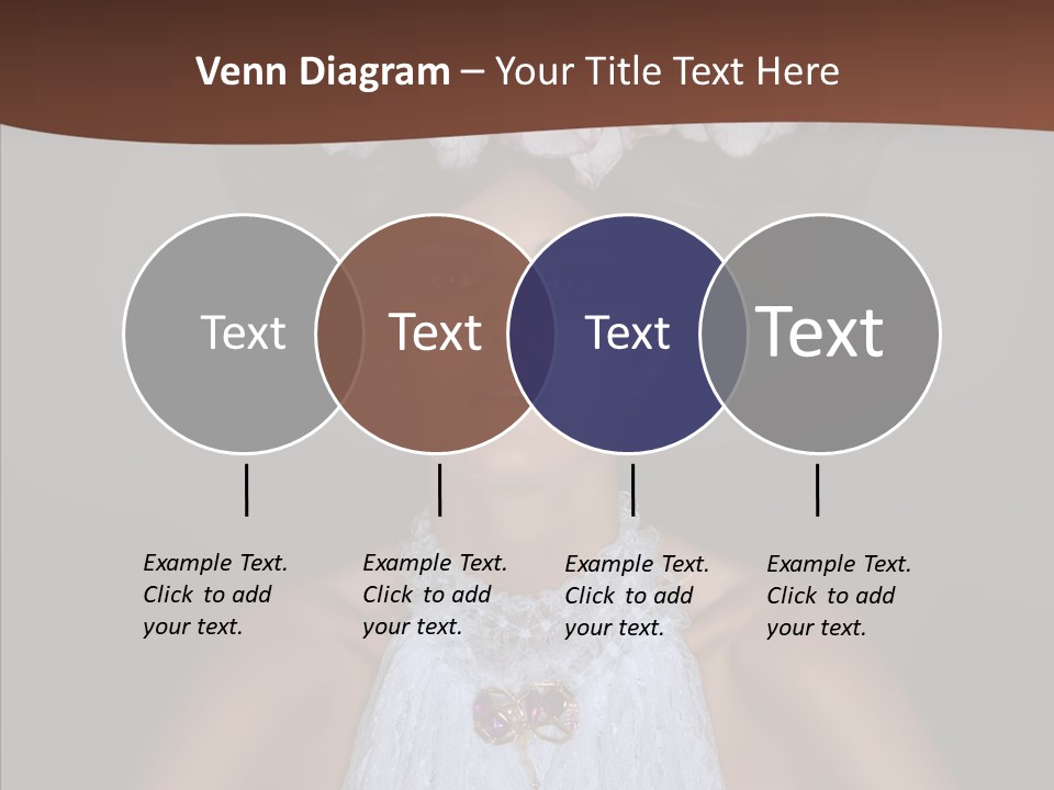 Fashion Wedding Face PowerPoint Template
