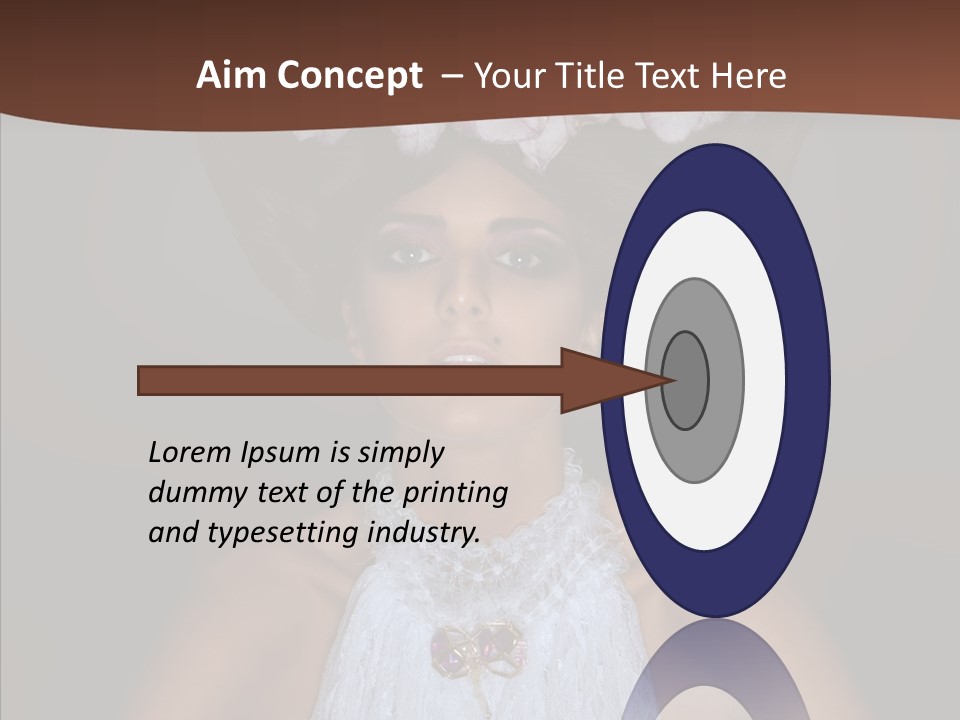 Fashion Wedding Face PowerPoint Template