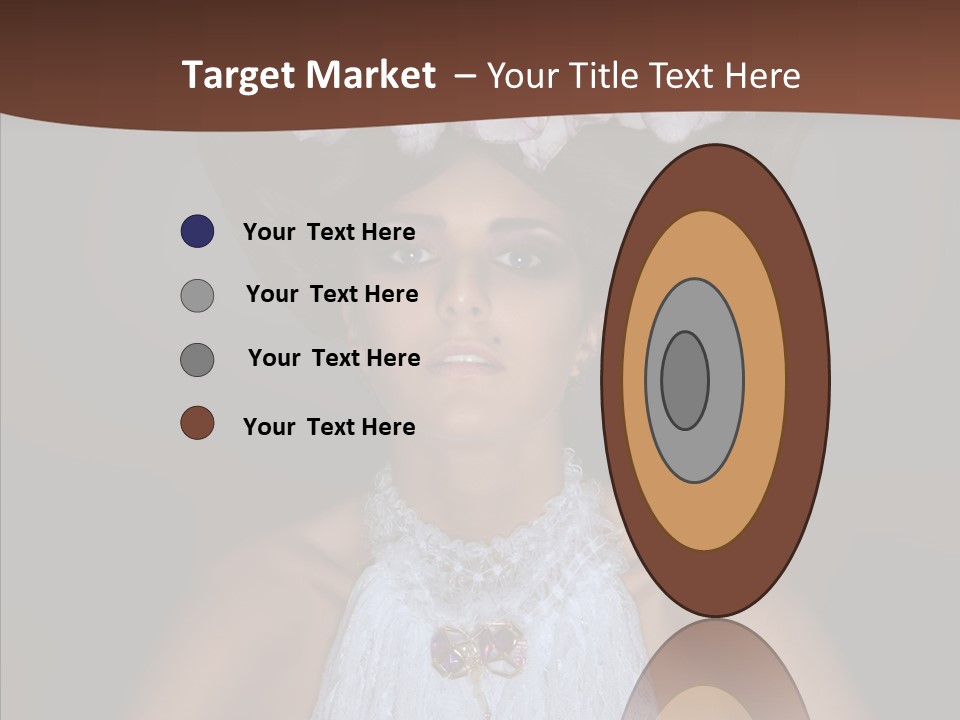 Fashion Wedding Face PowerPoint Template