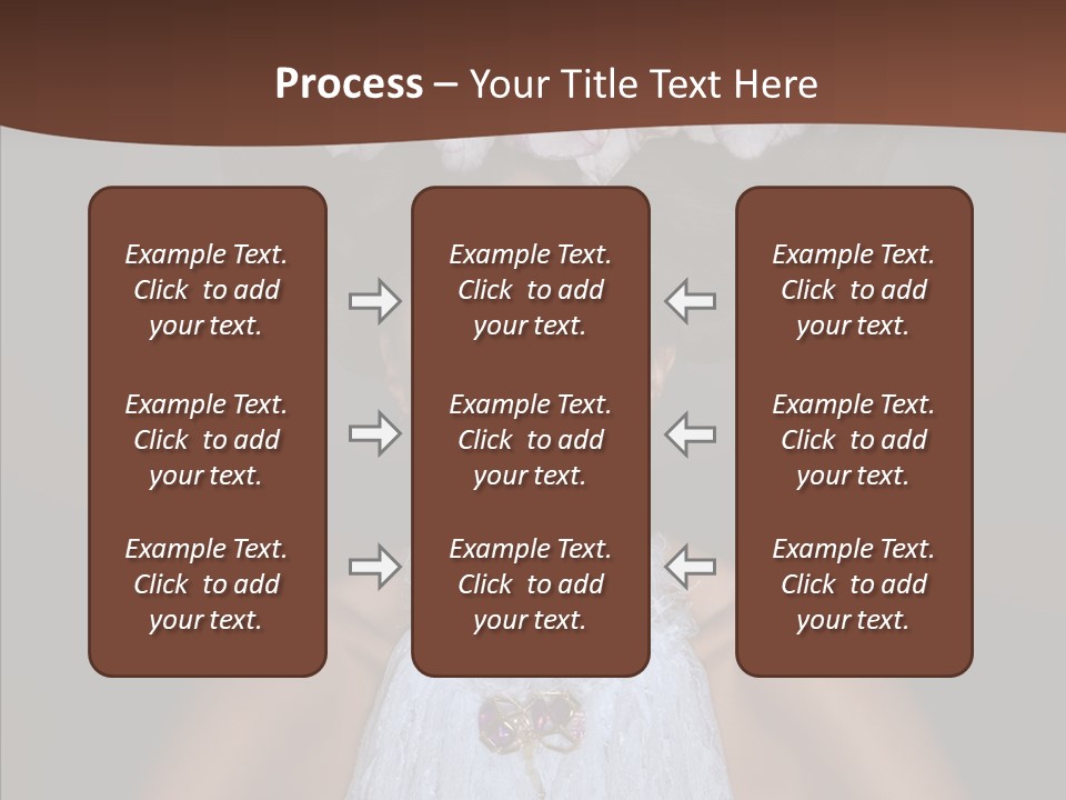 Fashion Wedding Face PowerPoint Template