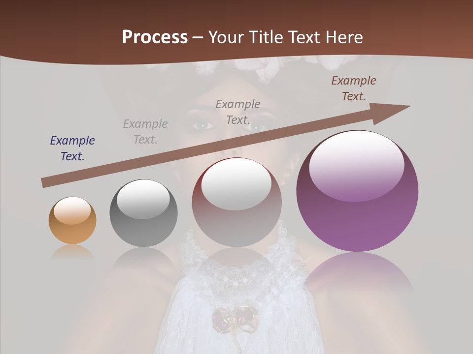 Fashion Wedding Face PowerPoint Template